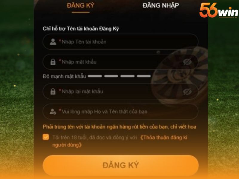 Hướng Dẫn Đăng Ký 56WIN Chi Tiết
